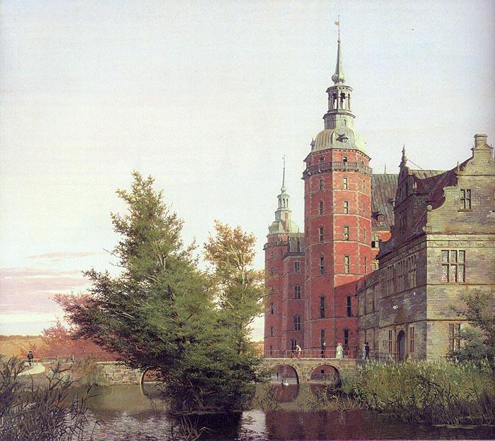 Christen Kobke Frederiksborg Castle seen from the Northwest Sweden oil painting art